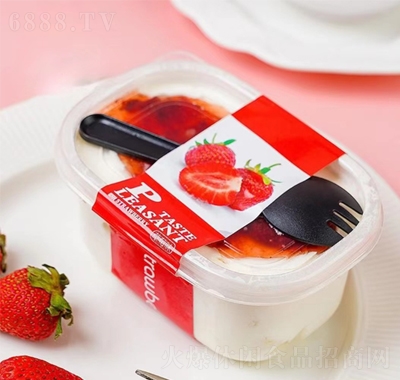 欣合蛋糕豆乳盒子奶油西式甜品草莓味千層糕點110克休閑零食
