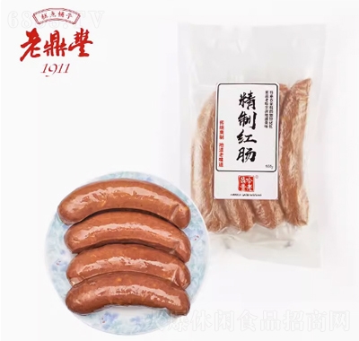 老鼎豐哈爾濱紅腸東北特產瘦肉香腸豬肉腸熟食豬肉脯食品招商